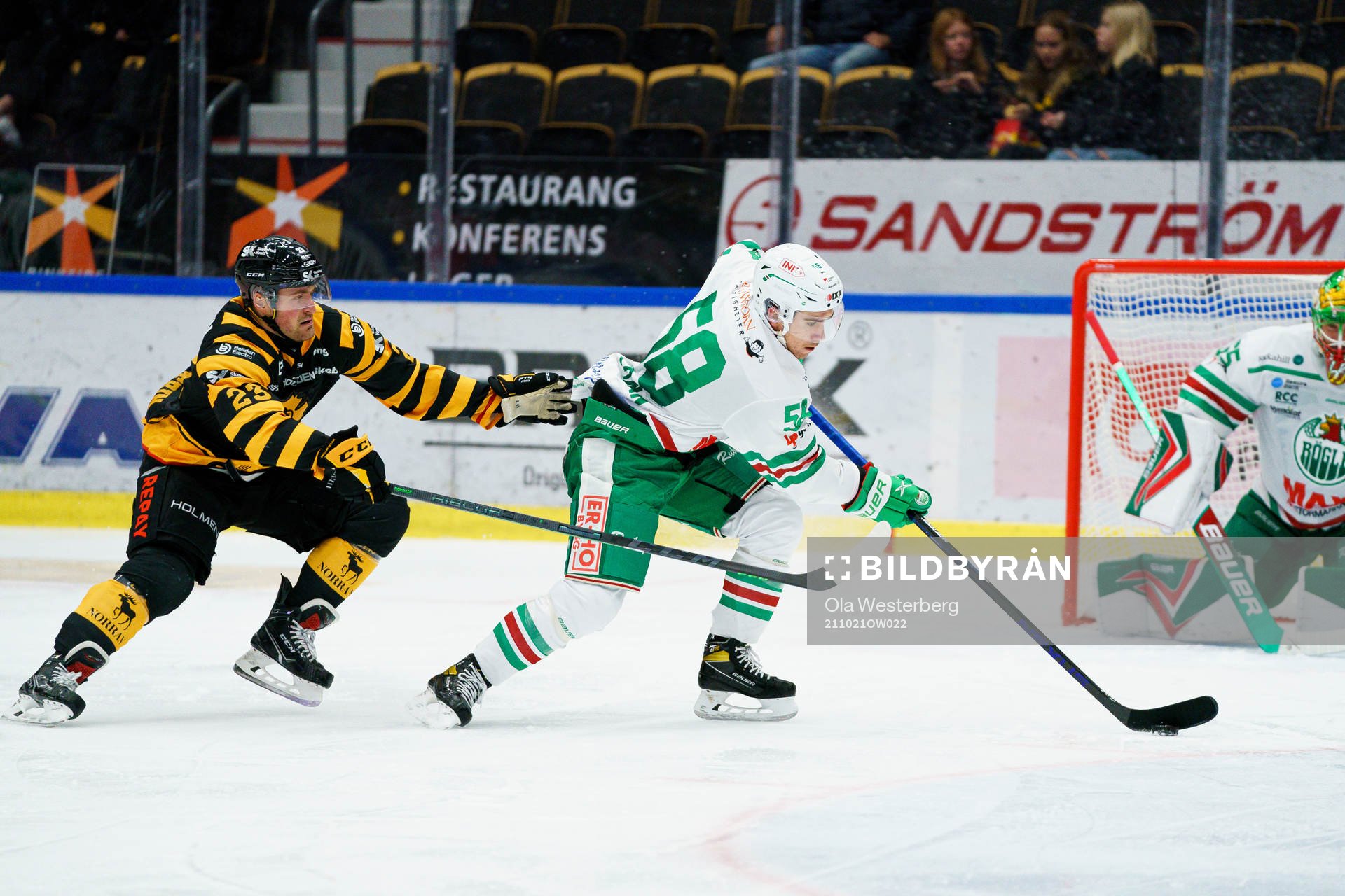 Skellefteås Adam Mascherin och Rögles Ryan McKiernan