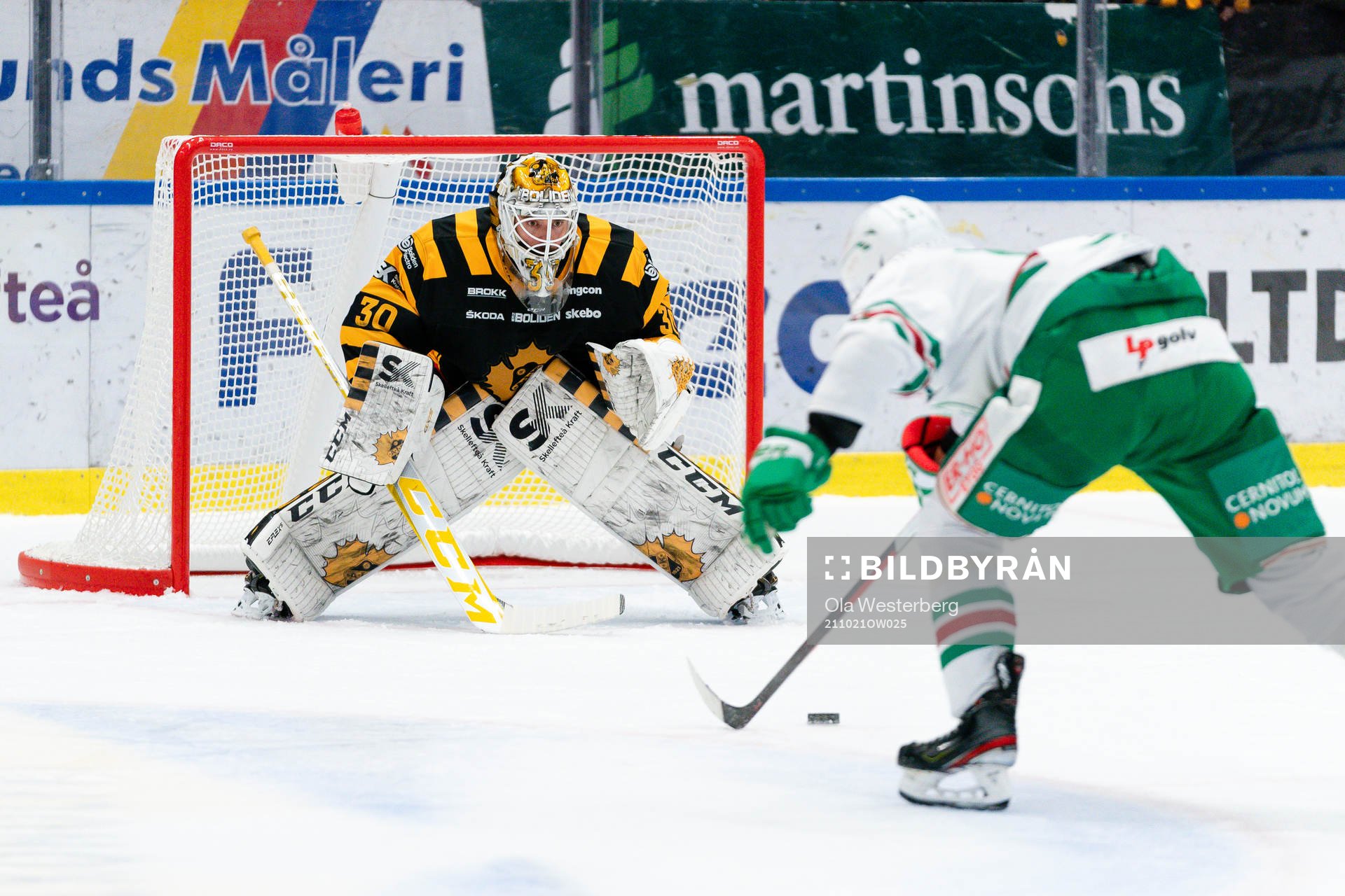 Skellefteås målvakt Gustaf Lindvall