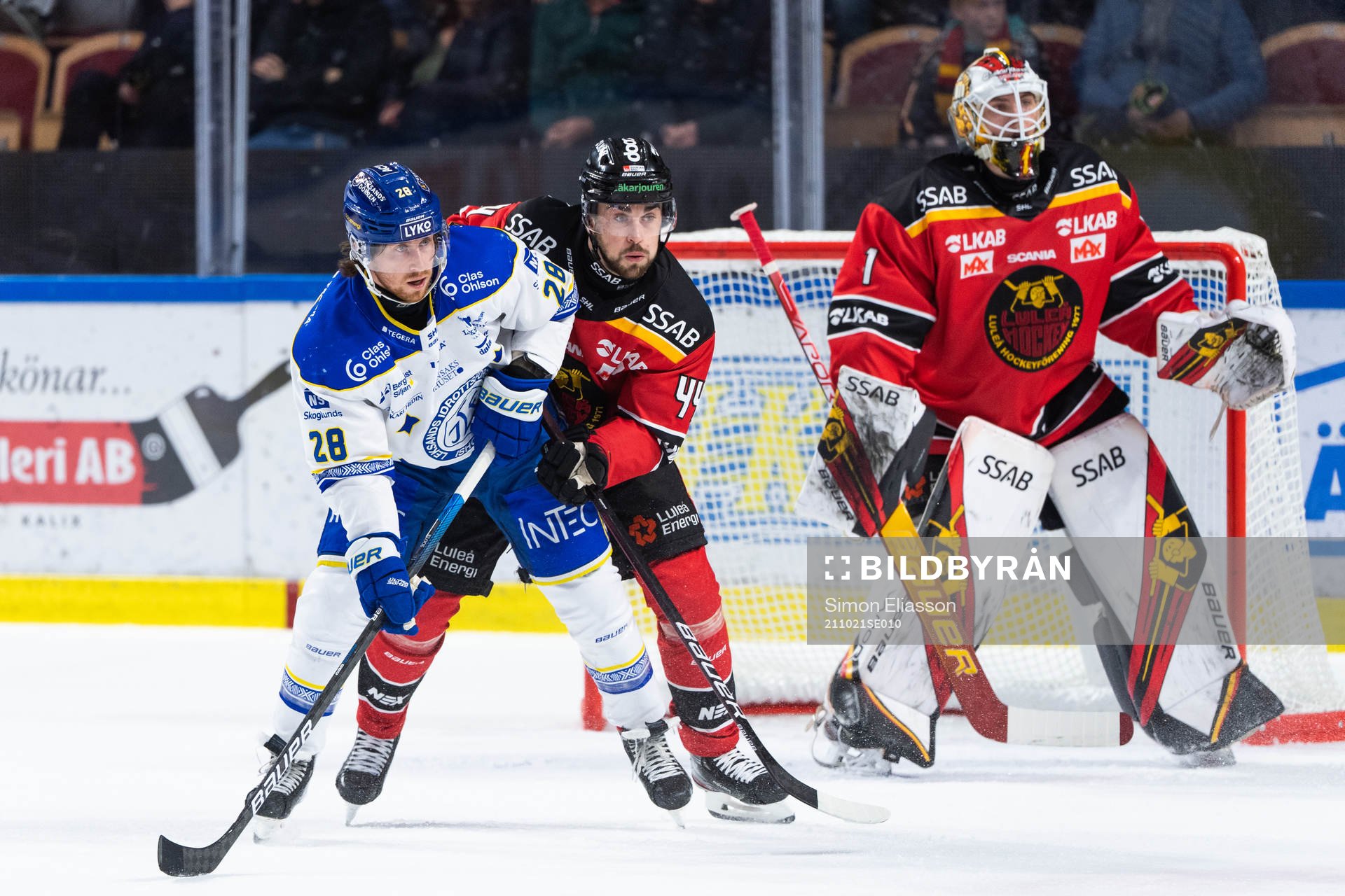 Leksands Justin Kloos och Luleås Jonathan Andersson