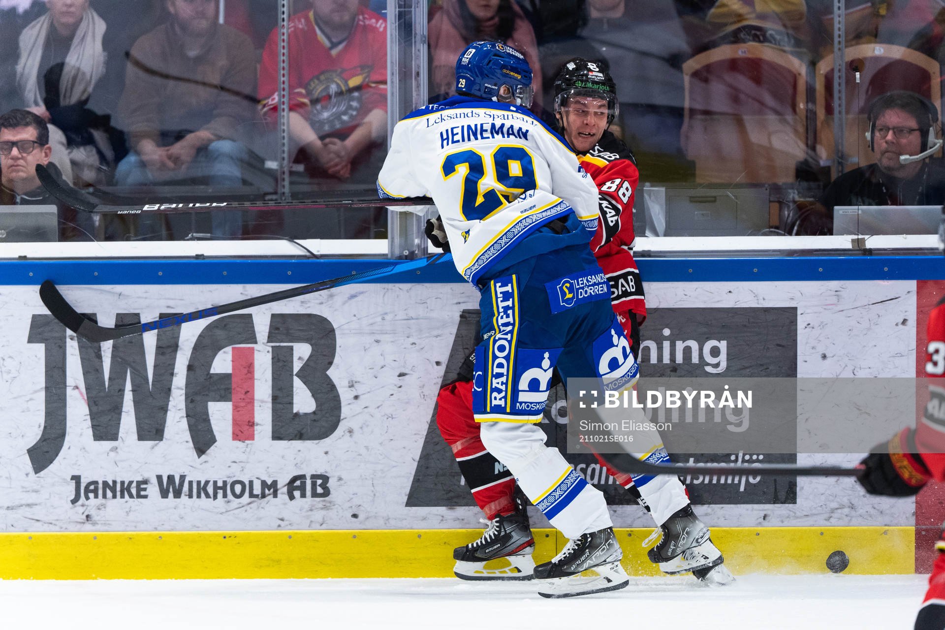 Leksands Emil Heineman och Luleås Joonas Rask