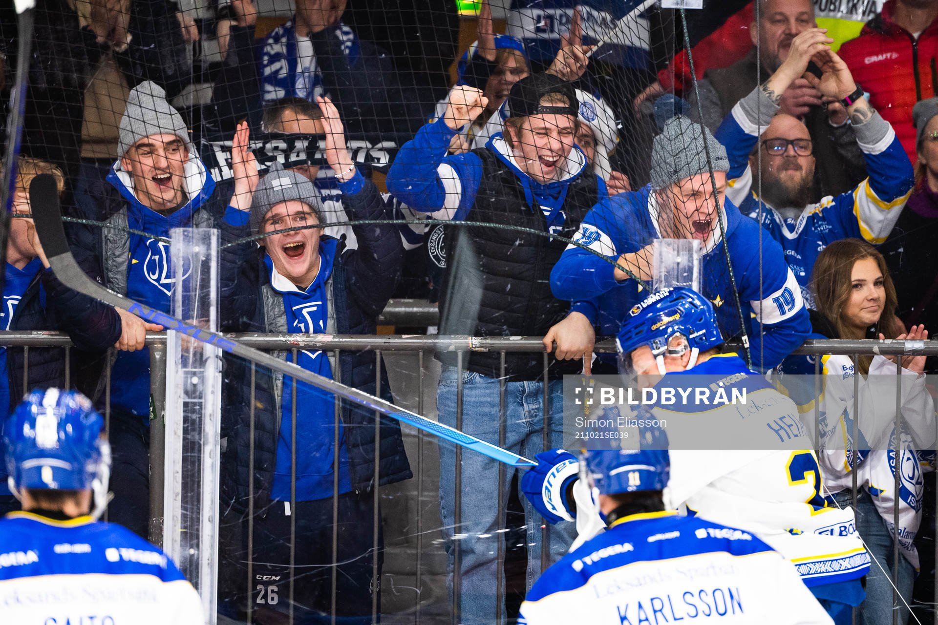 Leksands supportrar jublar