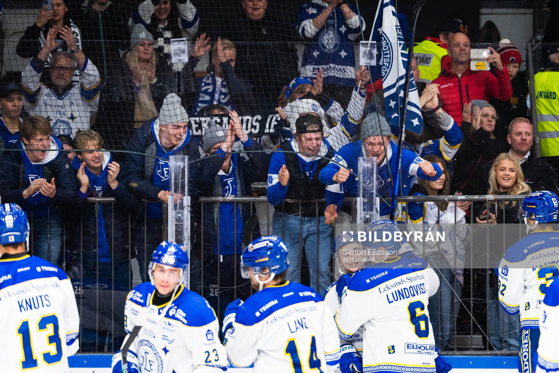 Leksands supportrar jublar