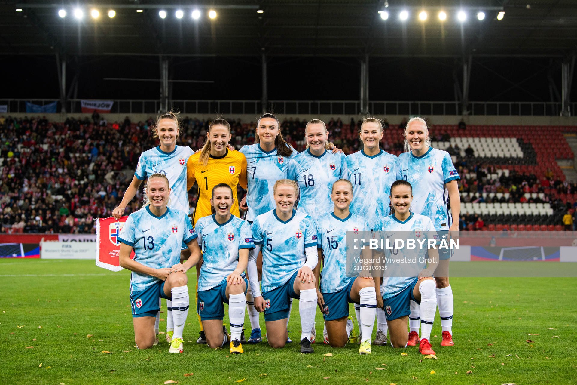The starting eleven of Norway