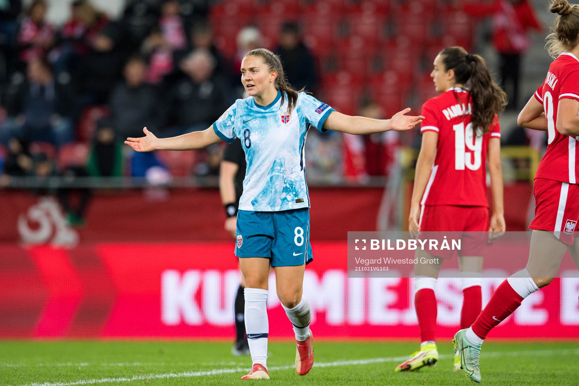 Vilde Bøe Risa of Norway reacts