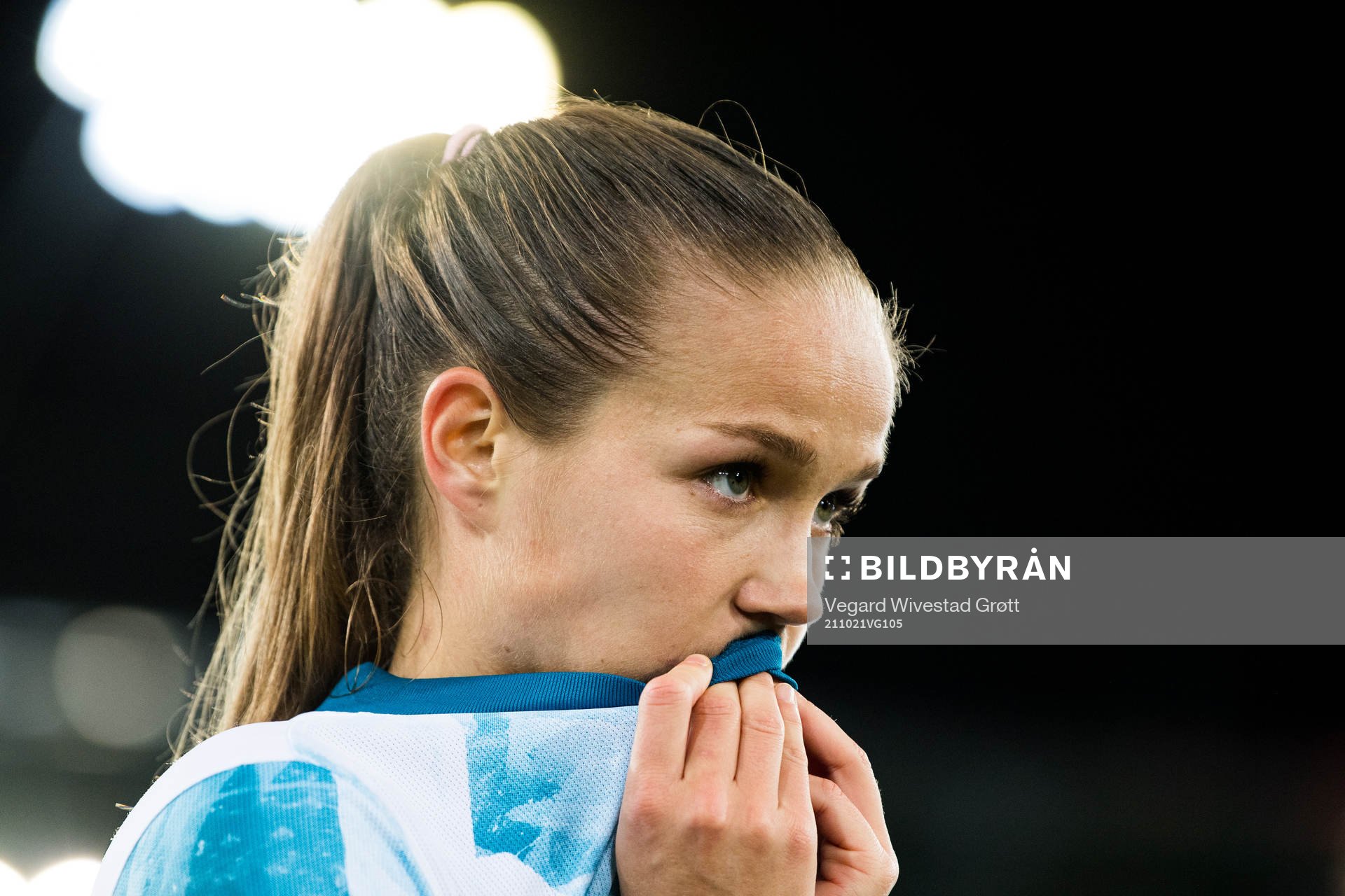 Guro Reiten of Norway looks dejected