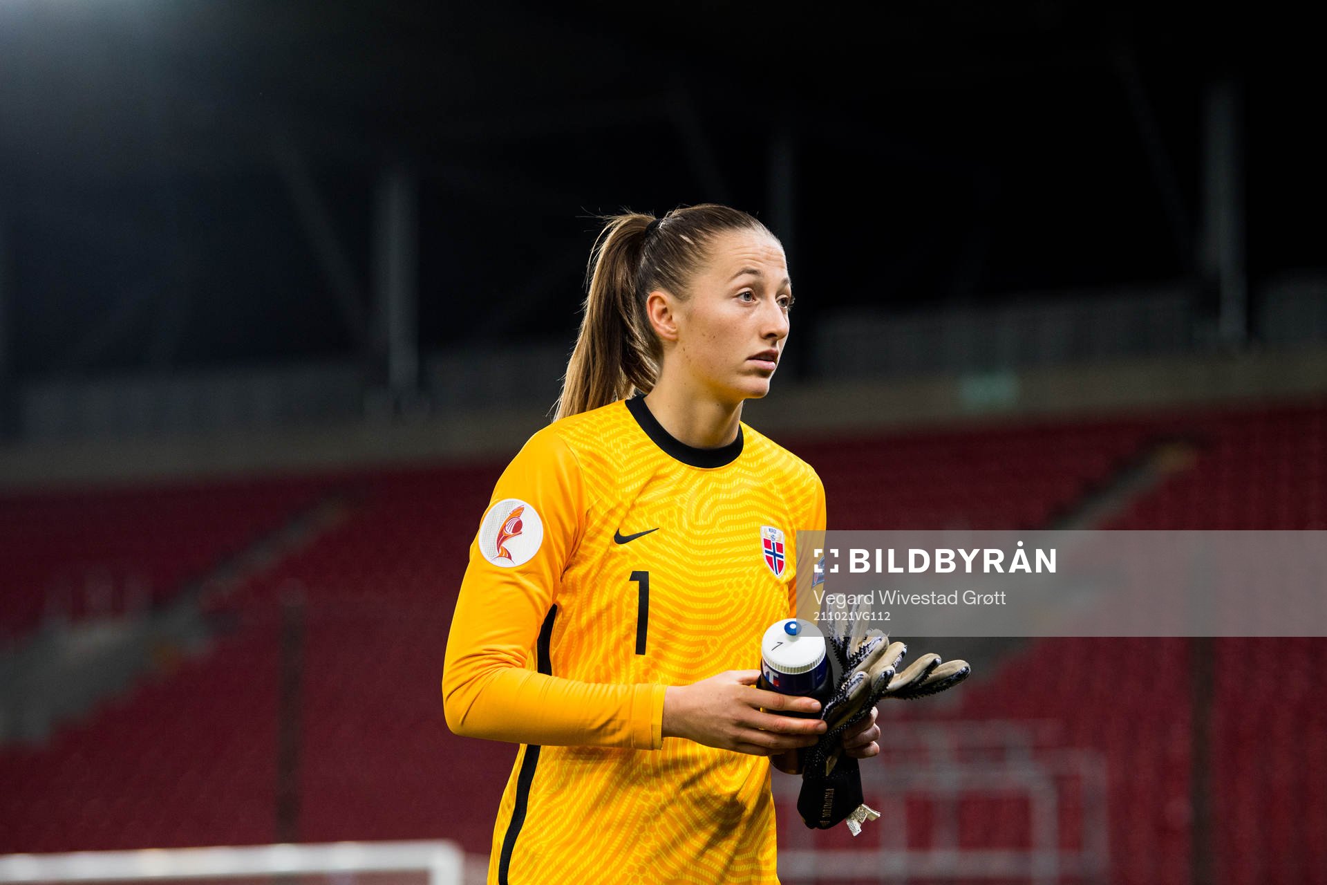 Goalkeeper Cecilie Fiskerstrand of Norway