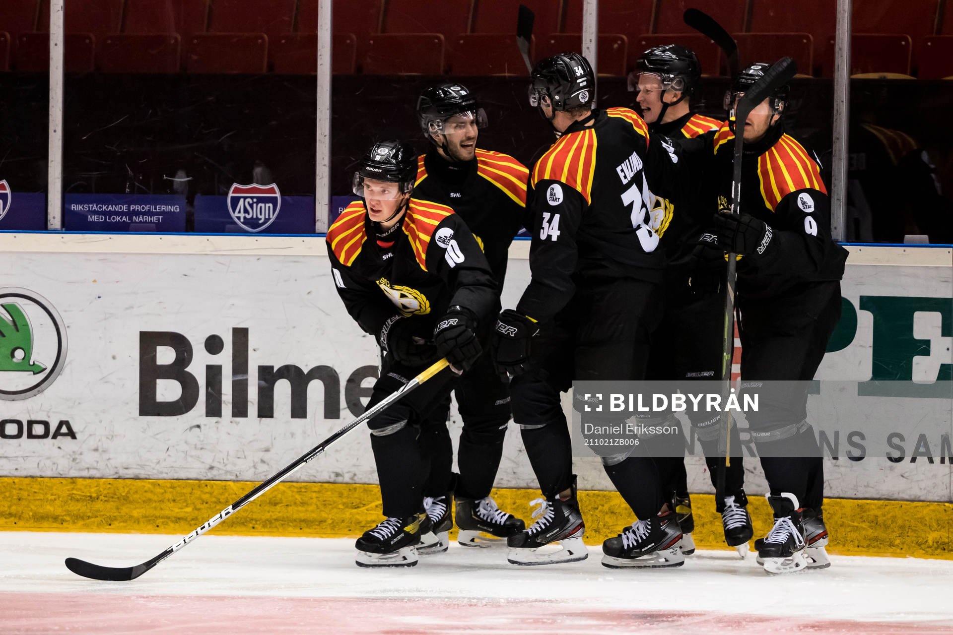 Brynäs spelarna jublar