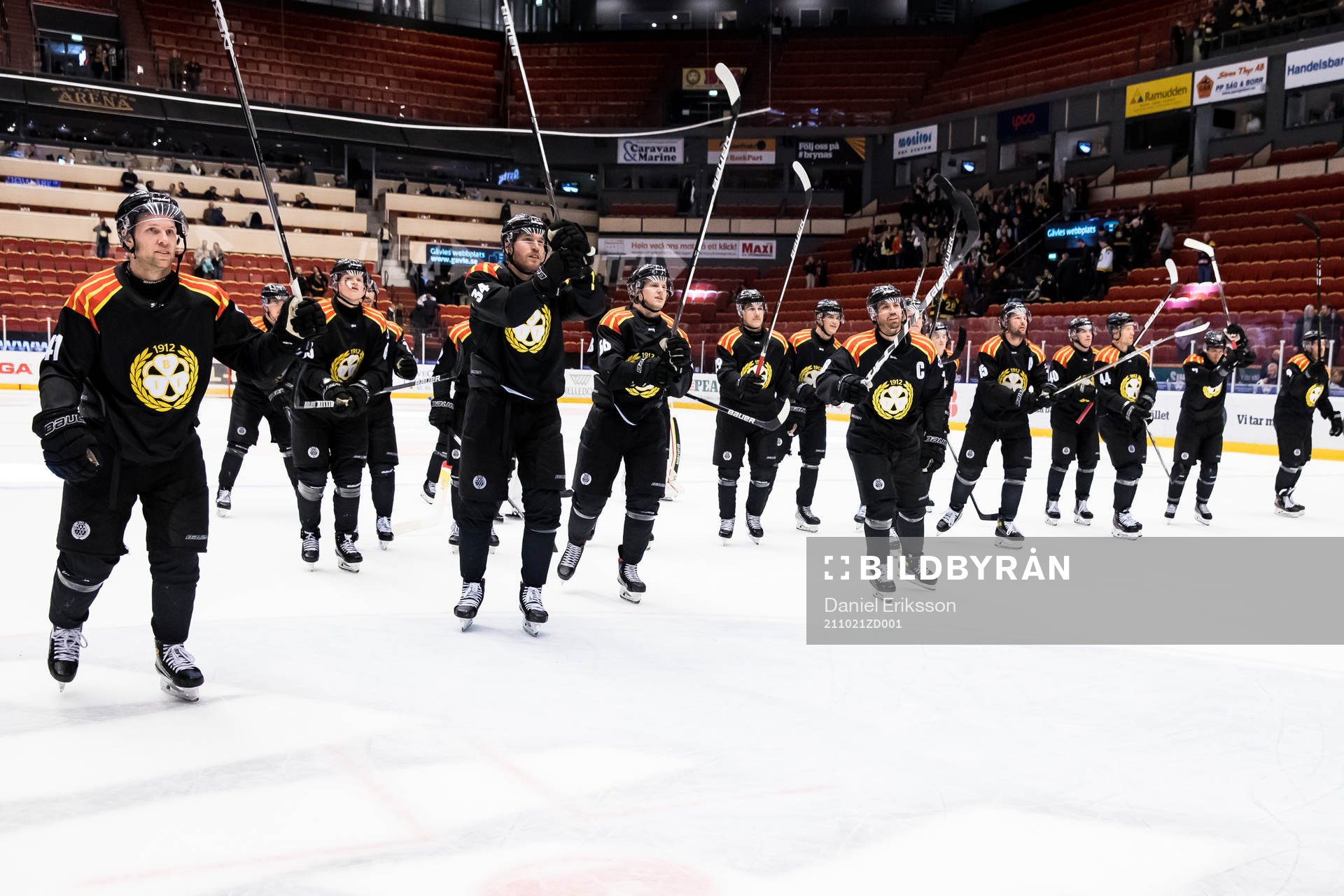 Brynäs spelarna jublar