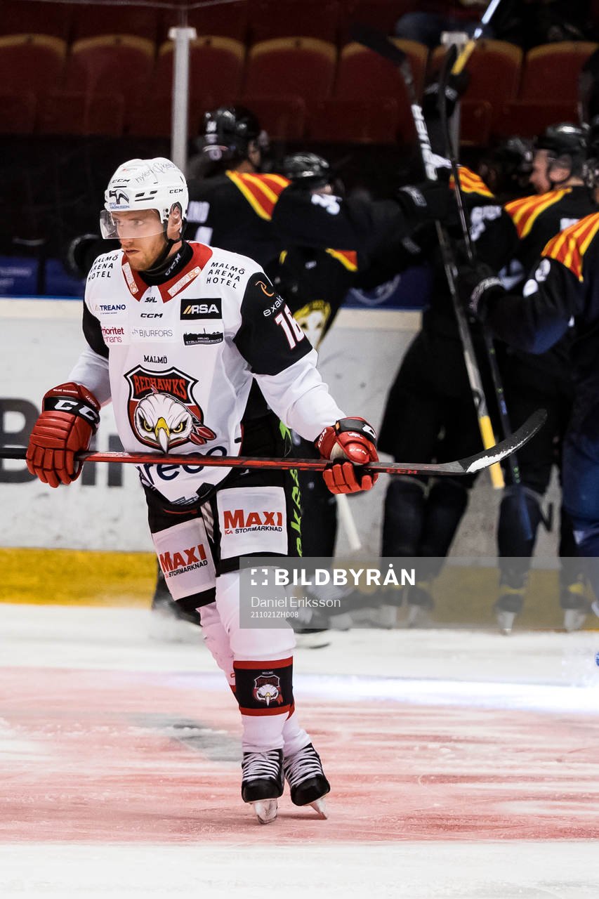 Malmö Redhawks Matias Lassen  deppar