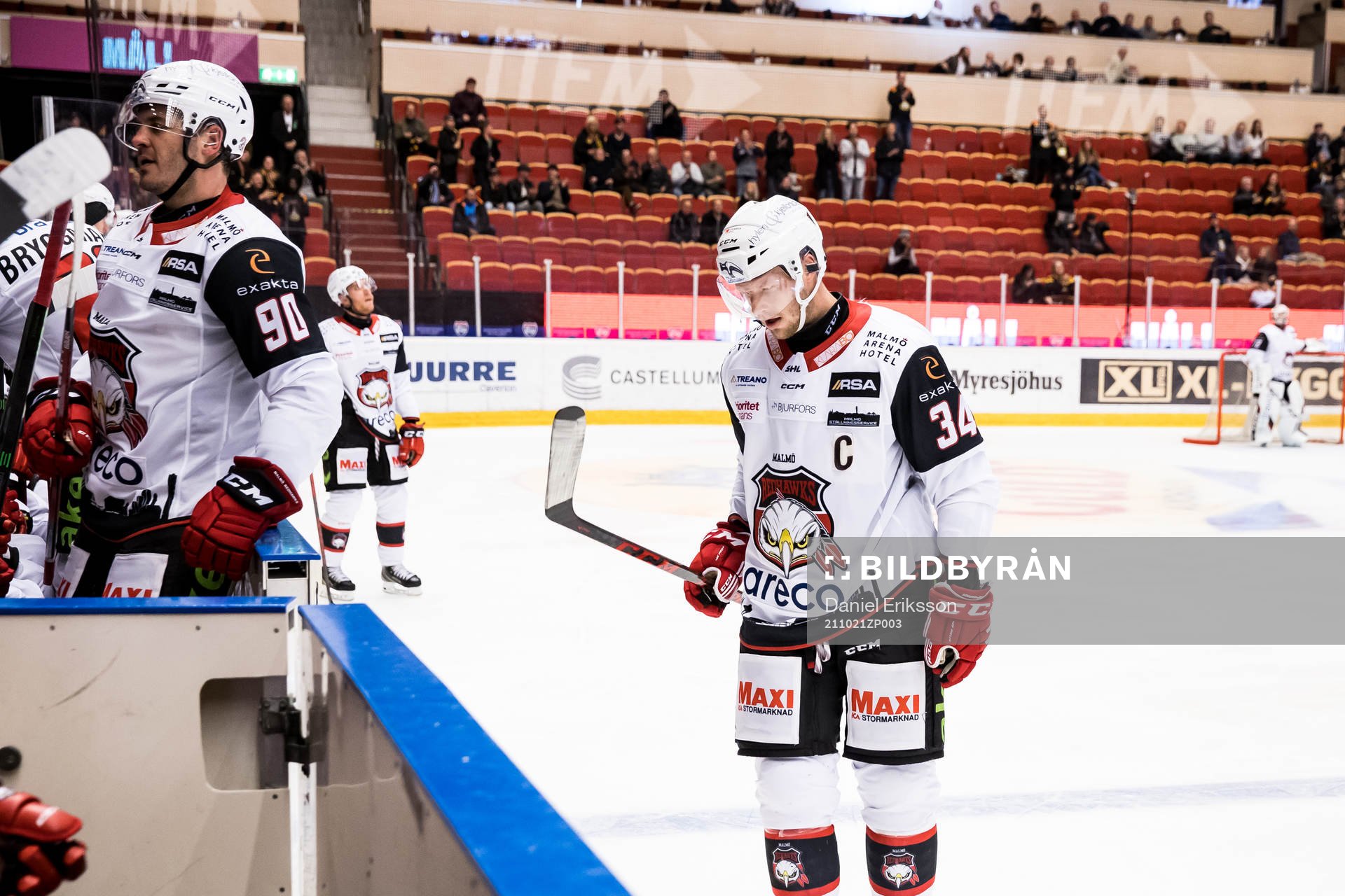 Malmö Redhawks Carl Söderberg deppar