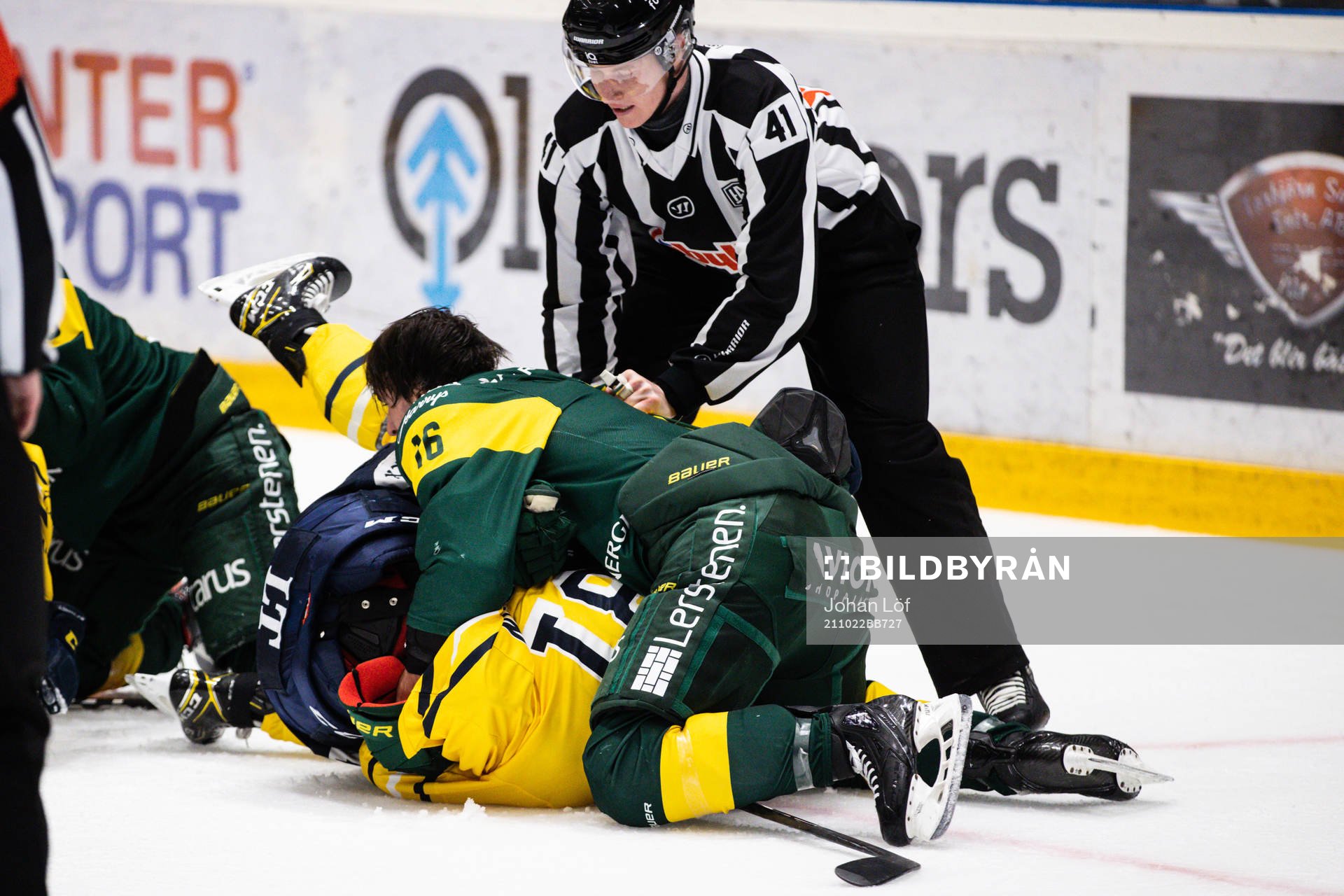 Björklövens Axel Ottosson och Södertäljes Emil Aronsson