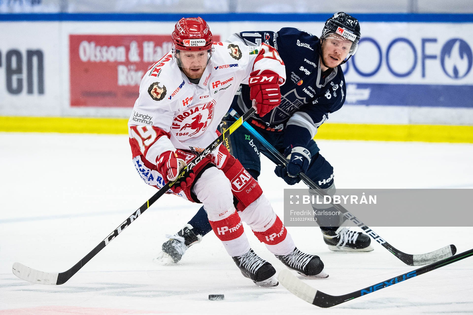 Troja-Ljungbys  Victor Romfors och Karlskogas David