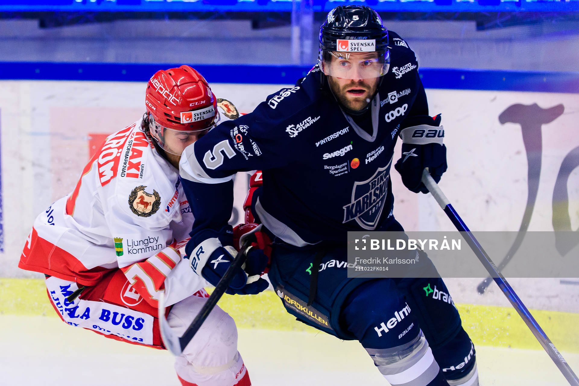 Troja-Ljungbys  Alexander Bjurström och Karlskogas Johan