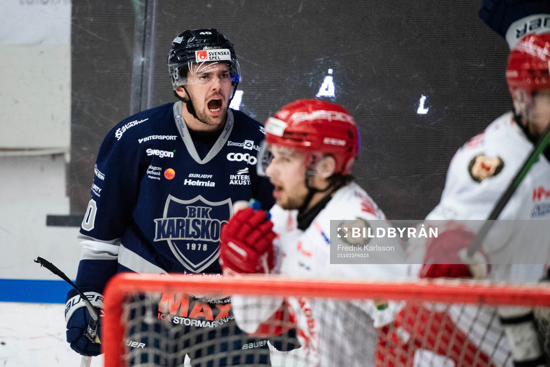 Karlskogas Kalle Jellvert jublar