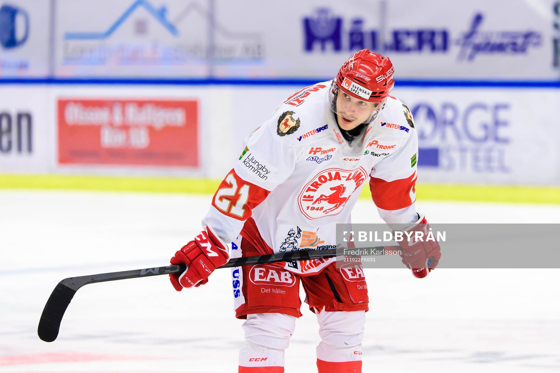 Troja-Ljungbys  Karl Olofsson deppar
