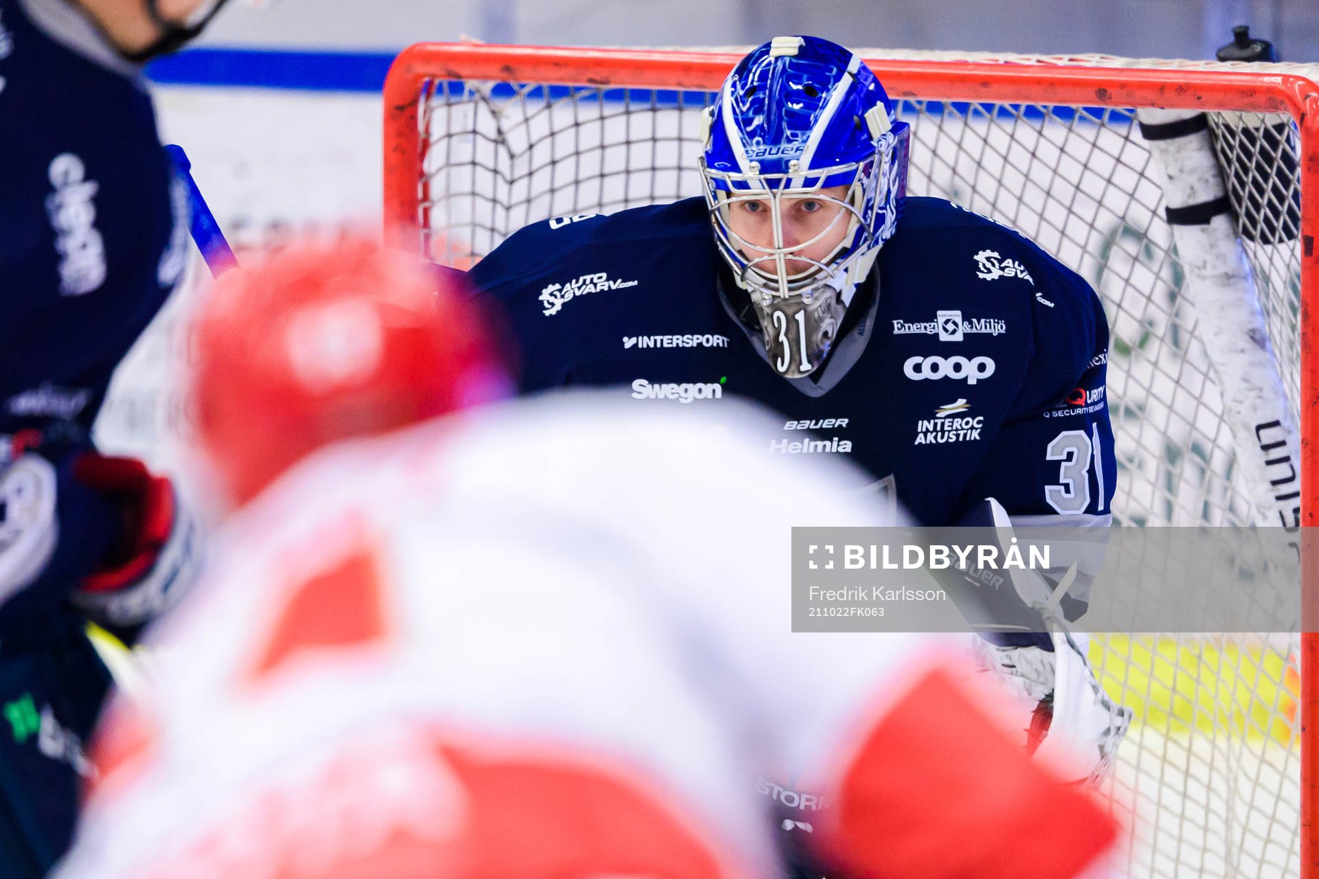 Karlskogas målvakt Marcus Hellgren