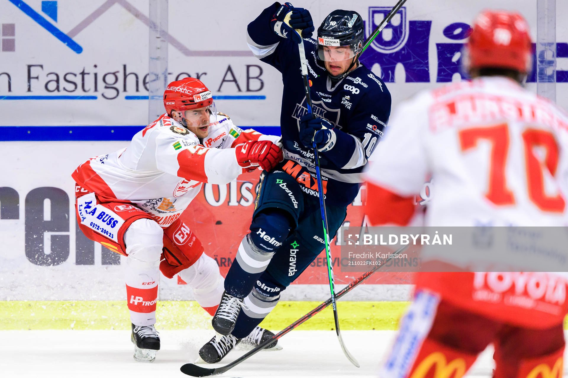 Troja-Ljungbys  Niklas Enberg och Karlskogas David Lilja