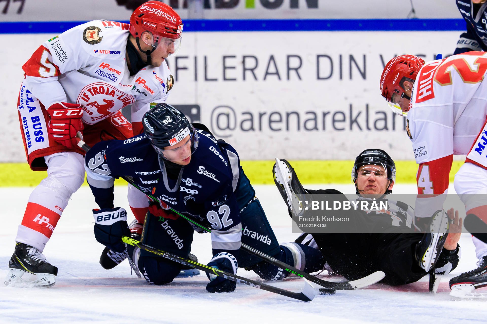 Troja-Ljungbys  Niklas Enberg och Joakim Hillding