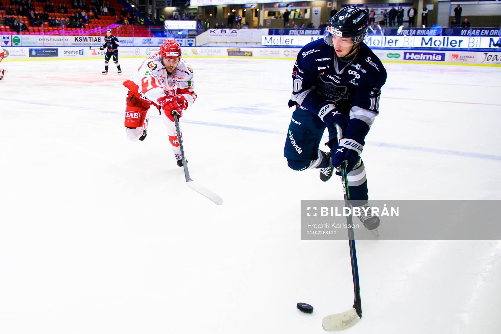 Troja-Ljungbys  Alexander Bjurström och Karlskogas David