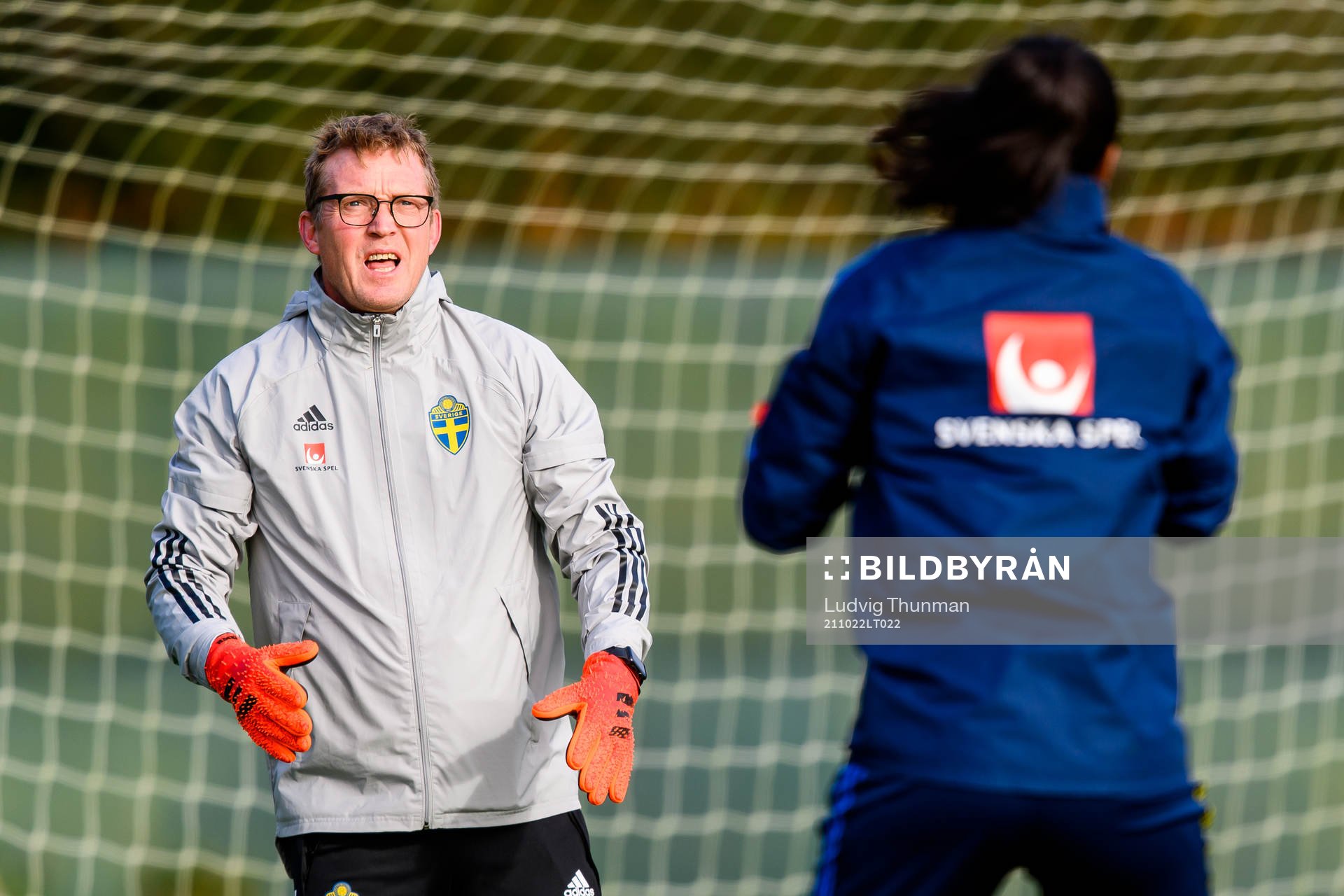 Leif Troedsson, goalkeeper coach of the Swedish women's