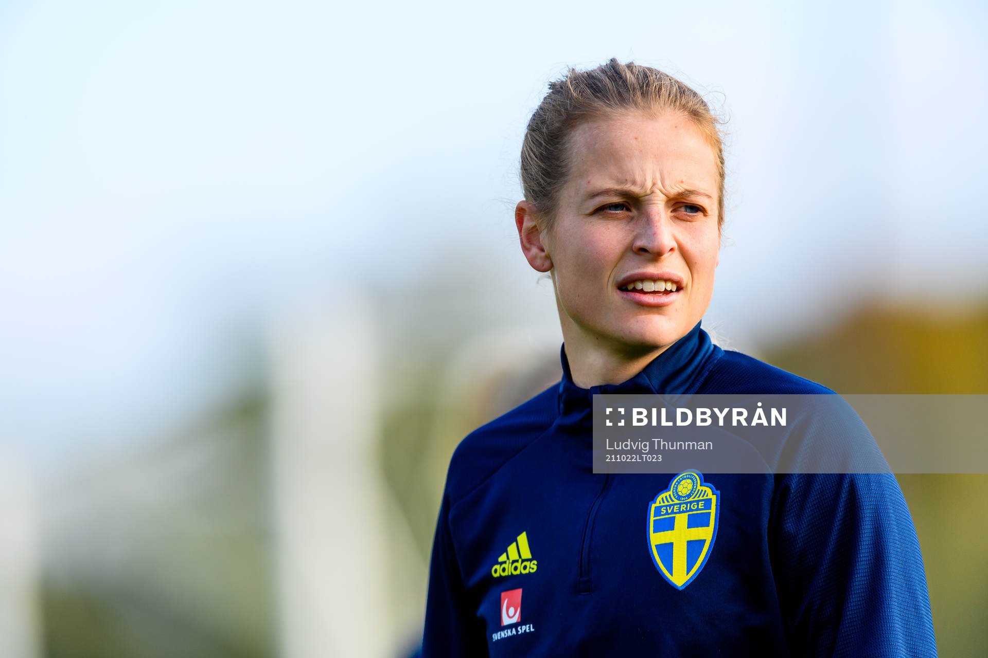 Anna Anvegård of the Swedish women's national football team