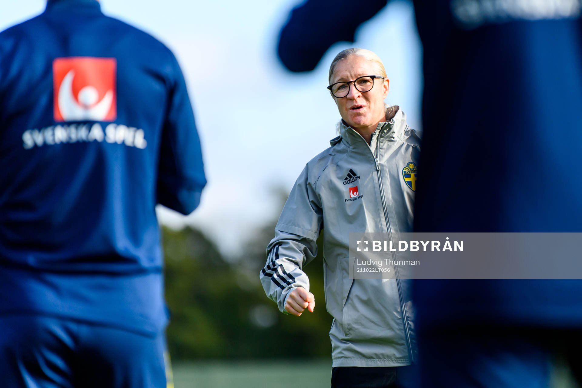 Victoria Sandell, assistant coach of the Swedish women's