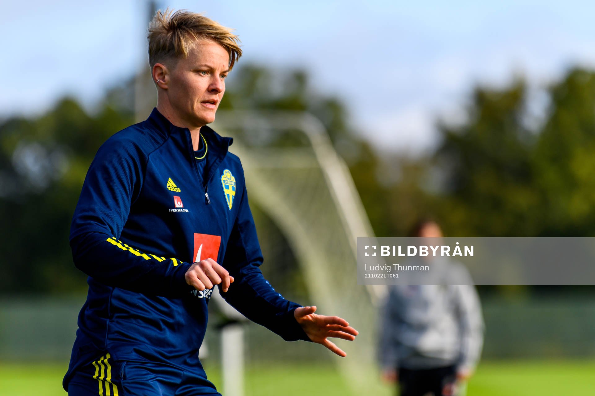 Nilla Fischer of the Swedish women's national football team