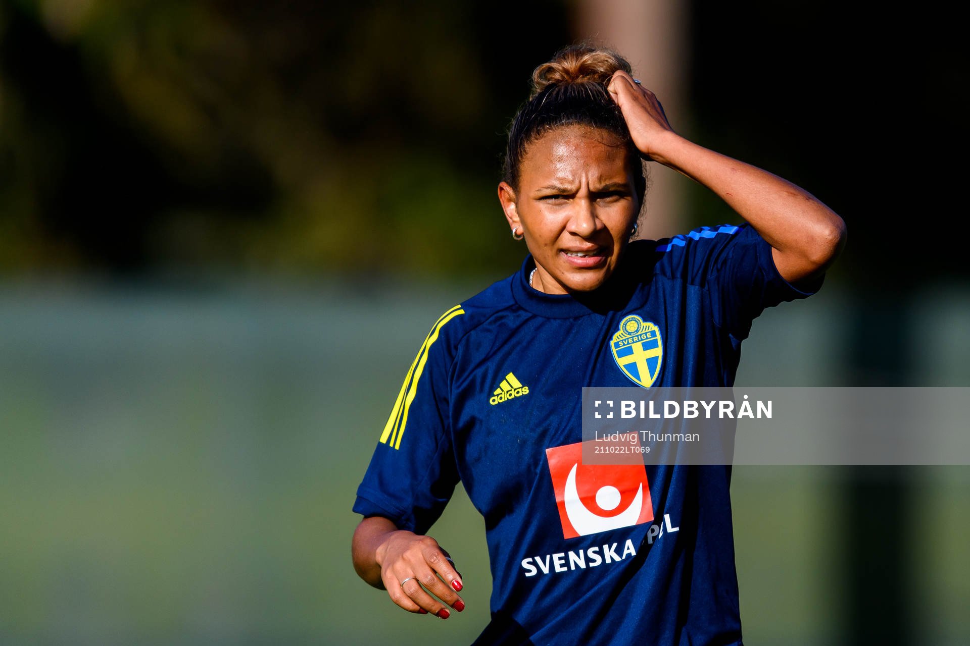 Madelen Janogy of the Swedish women's national football team