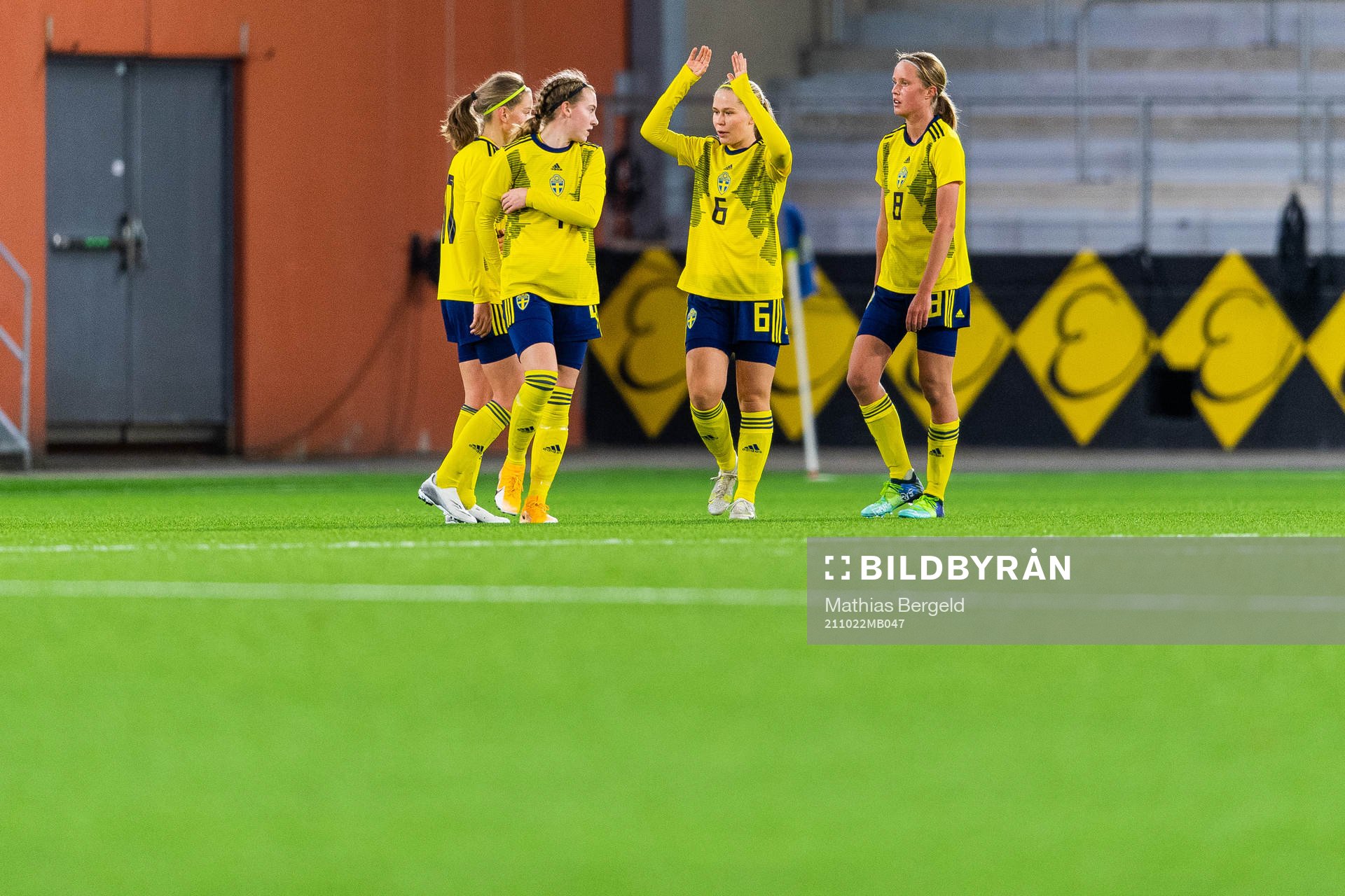 Sveriges Agnes Mårtensson, Ida Garmfors och Klara Svensson