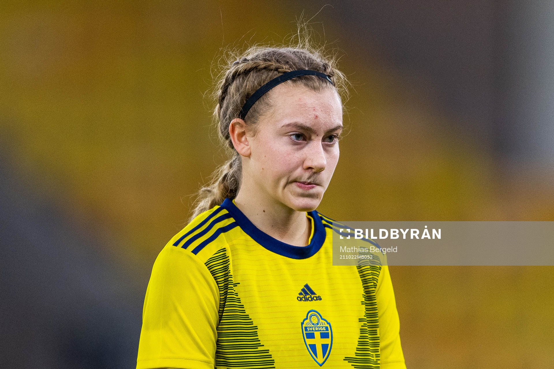 Sveriges Agnes Mårtensson vid line up