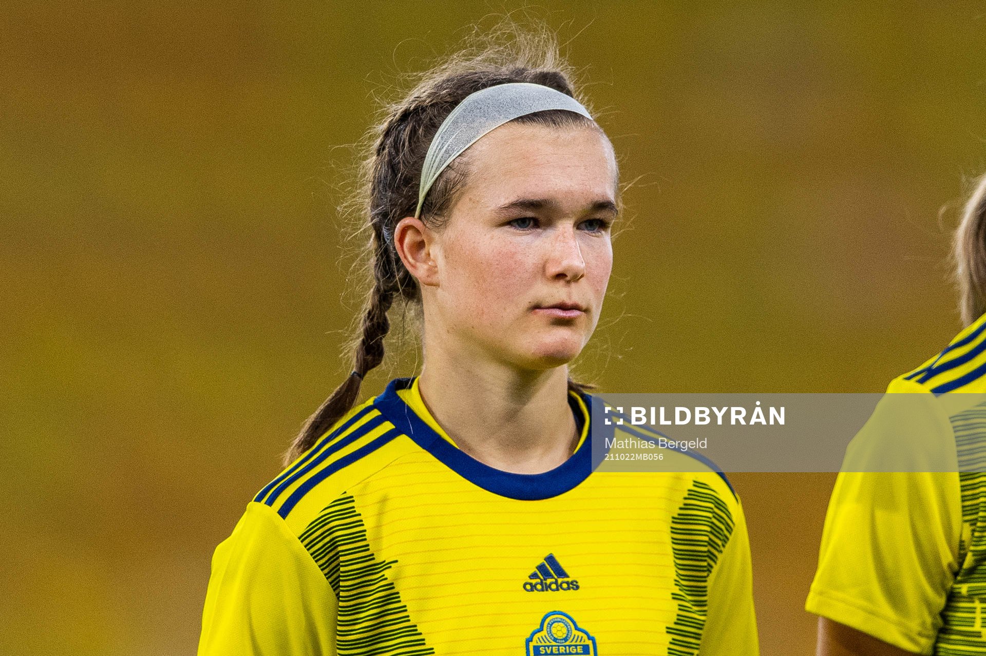 Sveriges Erica Persson Welin vid line up