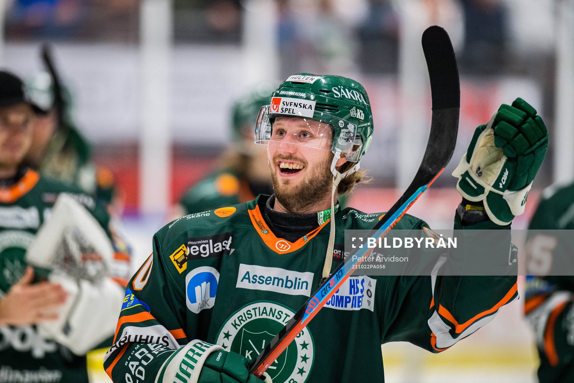 Kristianstads Erik Flood jublar