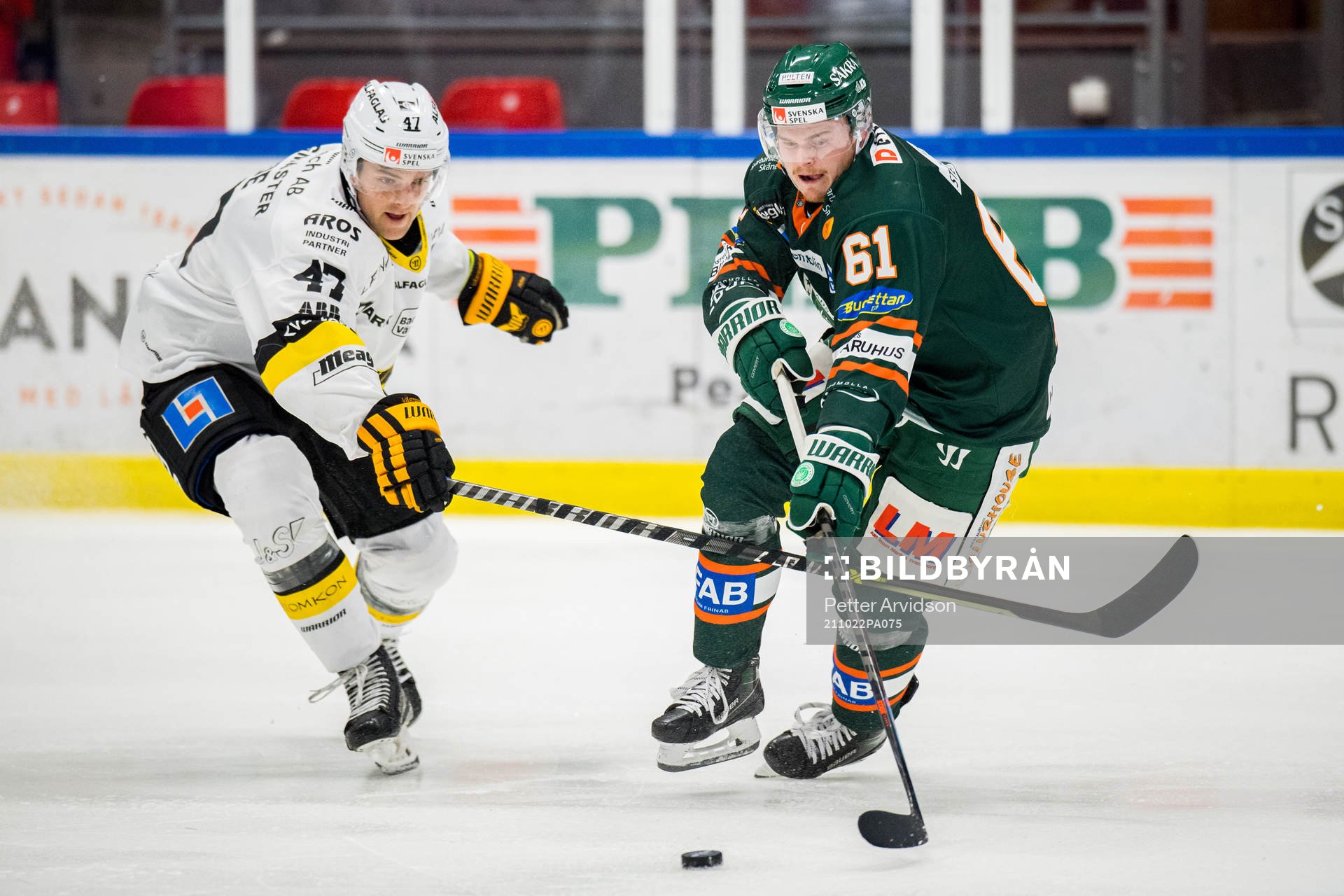 Västerås Logan Roe och Kristianstads Malte Sjögren