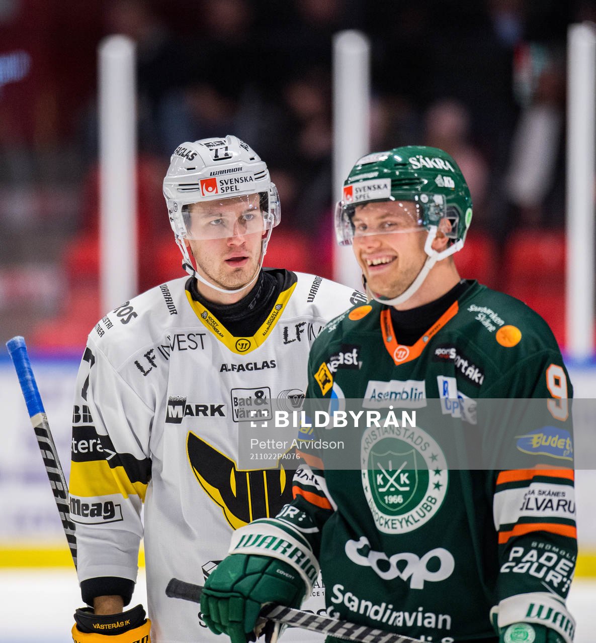 Västerås Ludvig Jardeskog och Kristianstads Viktor Grahn