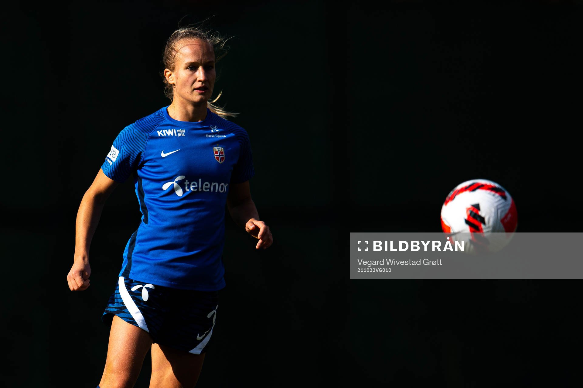 Maria Olsvik of the Norwegian women's national football team
