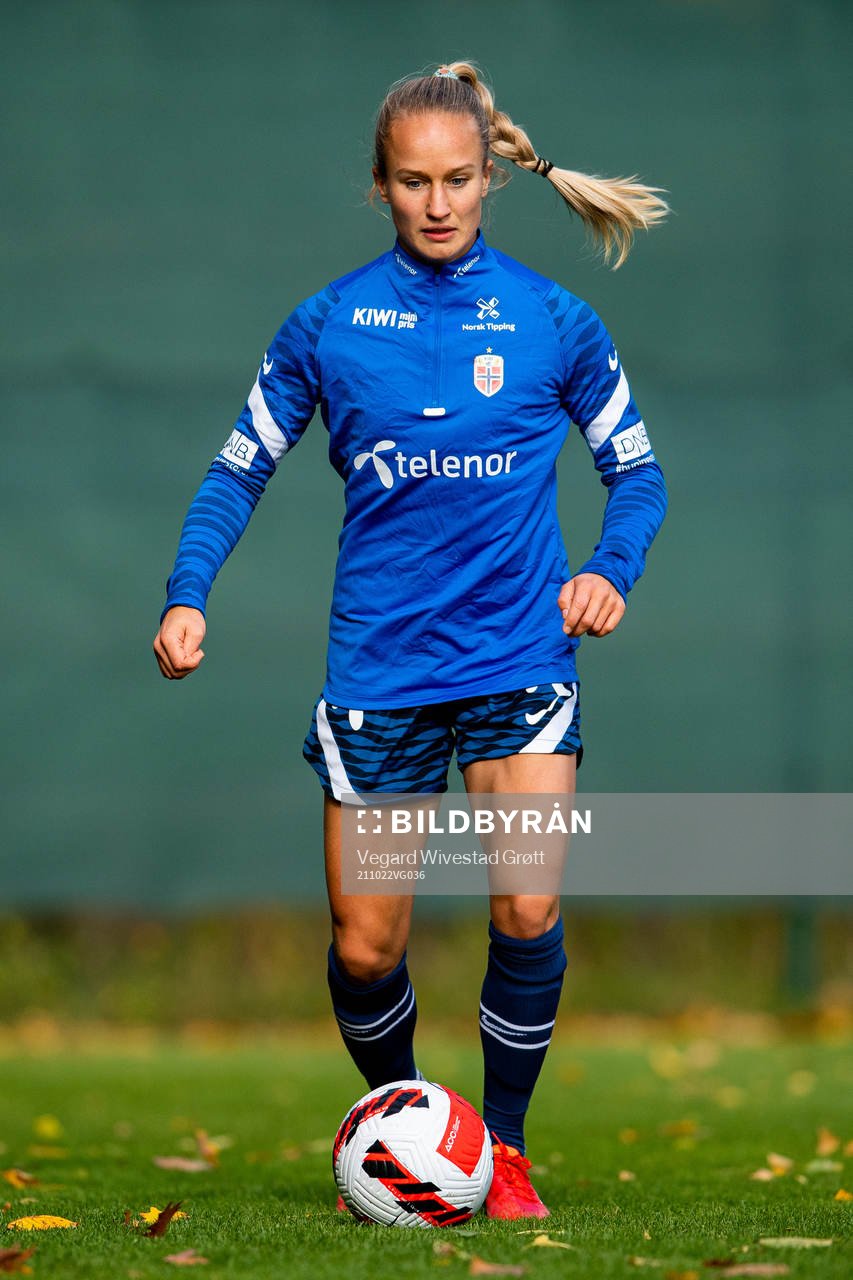 Maria Olsvik of the Norwegian women's national football team