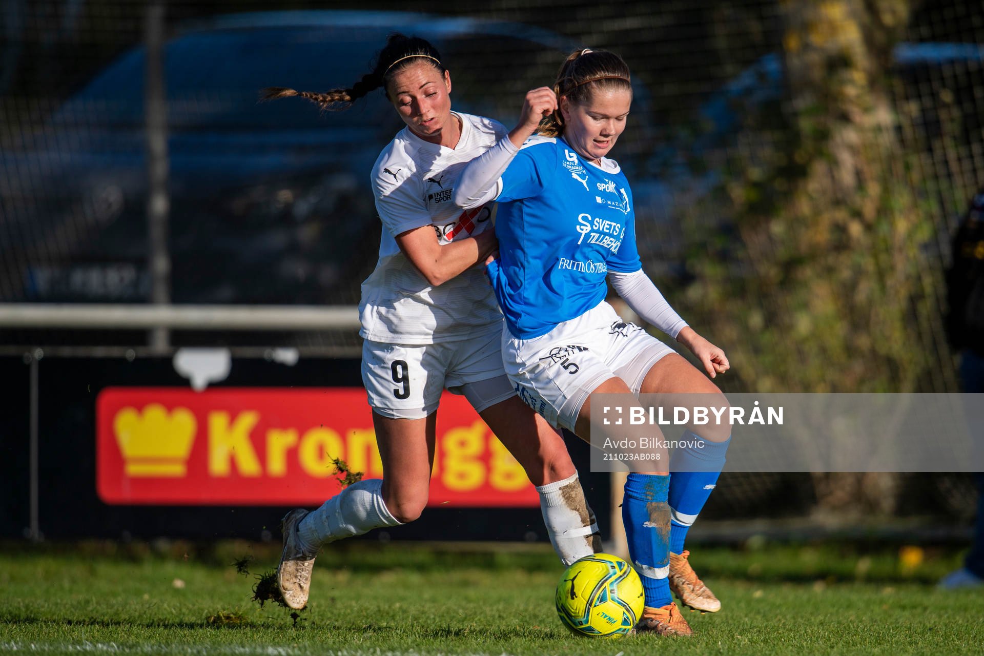 Hittarps Sara Hansson och Hammenhögs Tilde Johansson