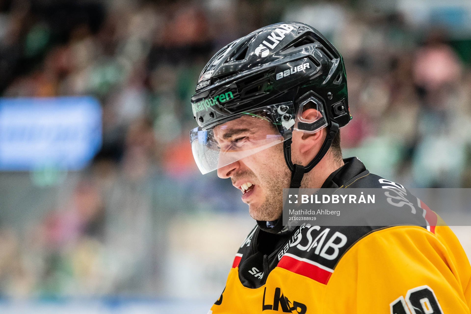 Luleås Konstantin Komarek har ont