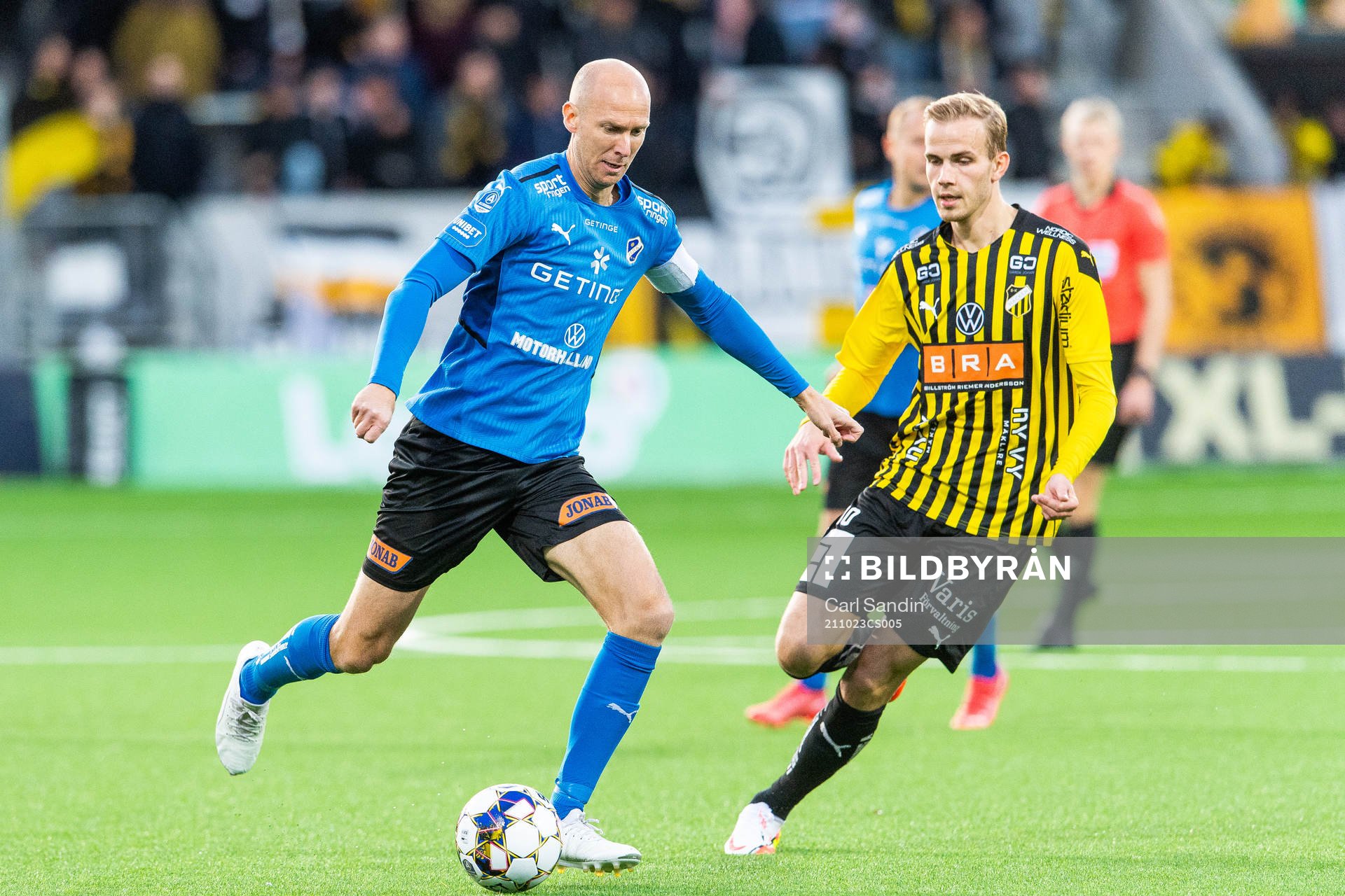 Halmstads Andreas Johansson och Häckens Jasse Tuominen
