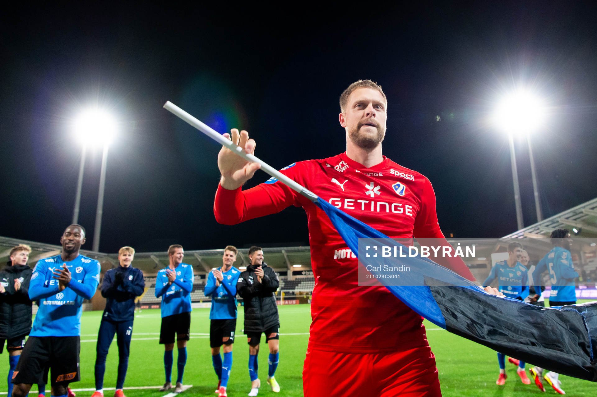 Halmstads målvakt Malkolm Nilsson Säfqvist