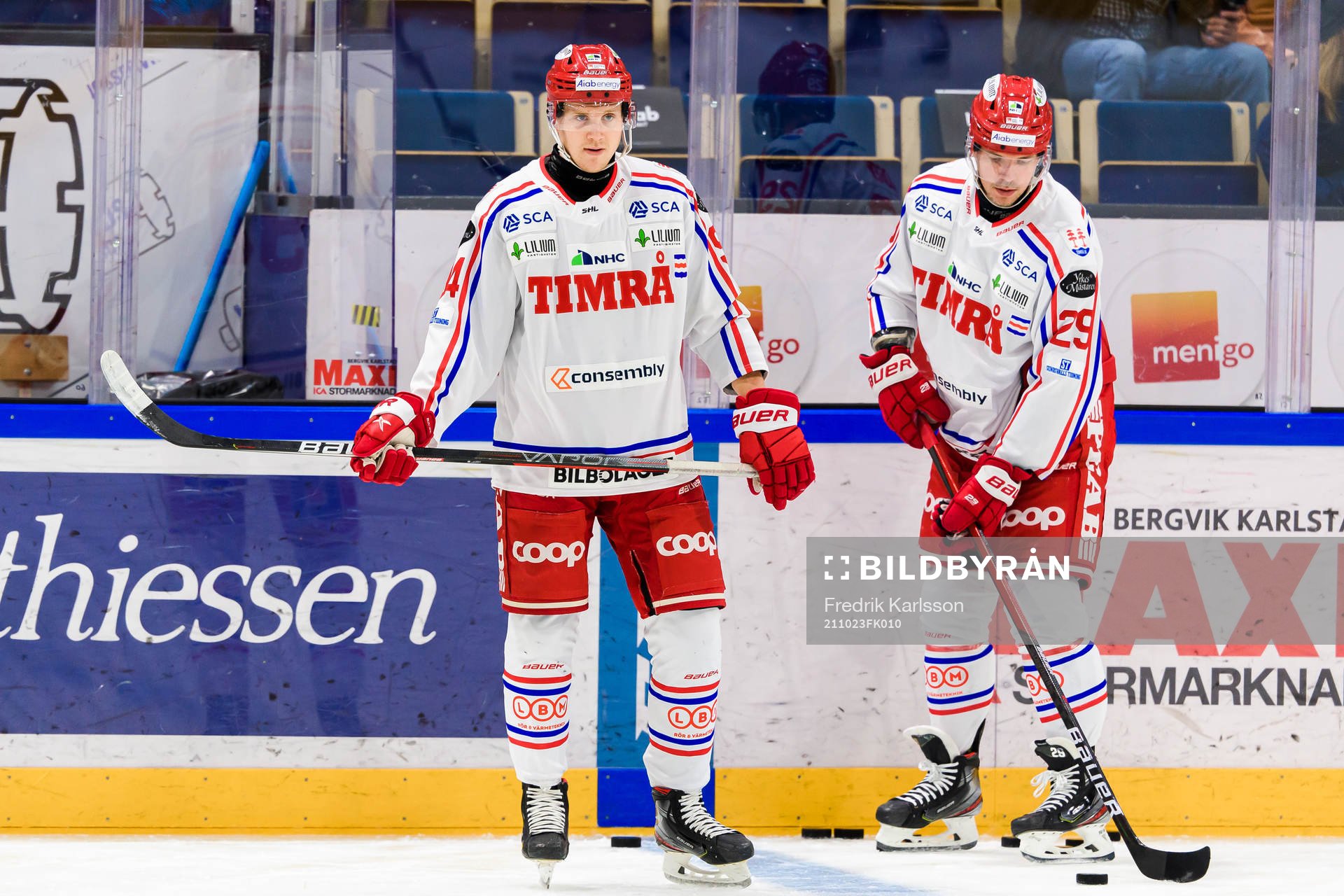 Timrås Sebastian Hartmann och Morten Madsen