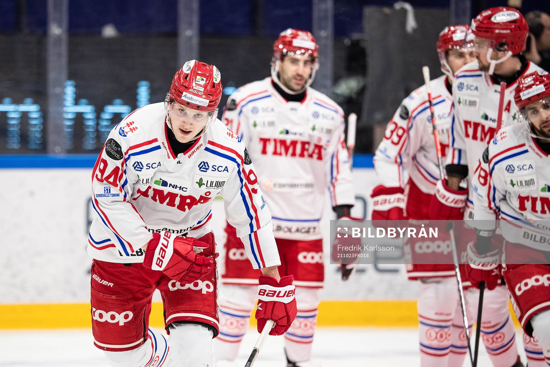 Timrås Sebastian Hartmann jublar