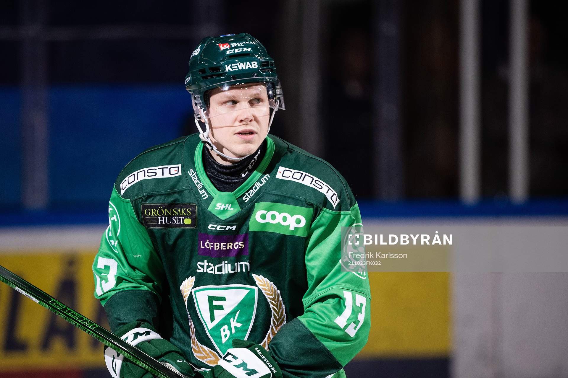 Färjestads Daniel Viksten jublar
