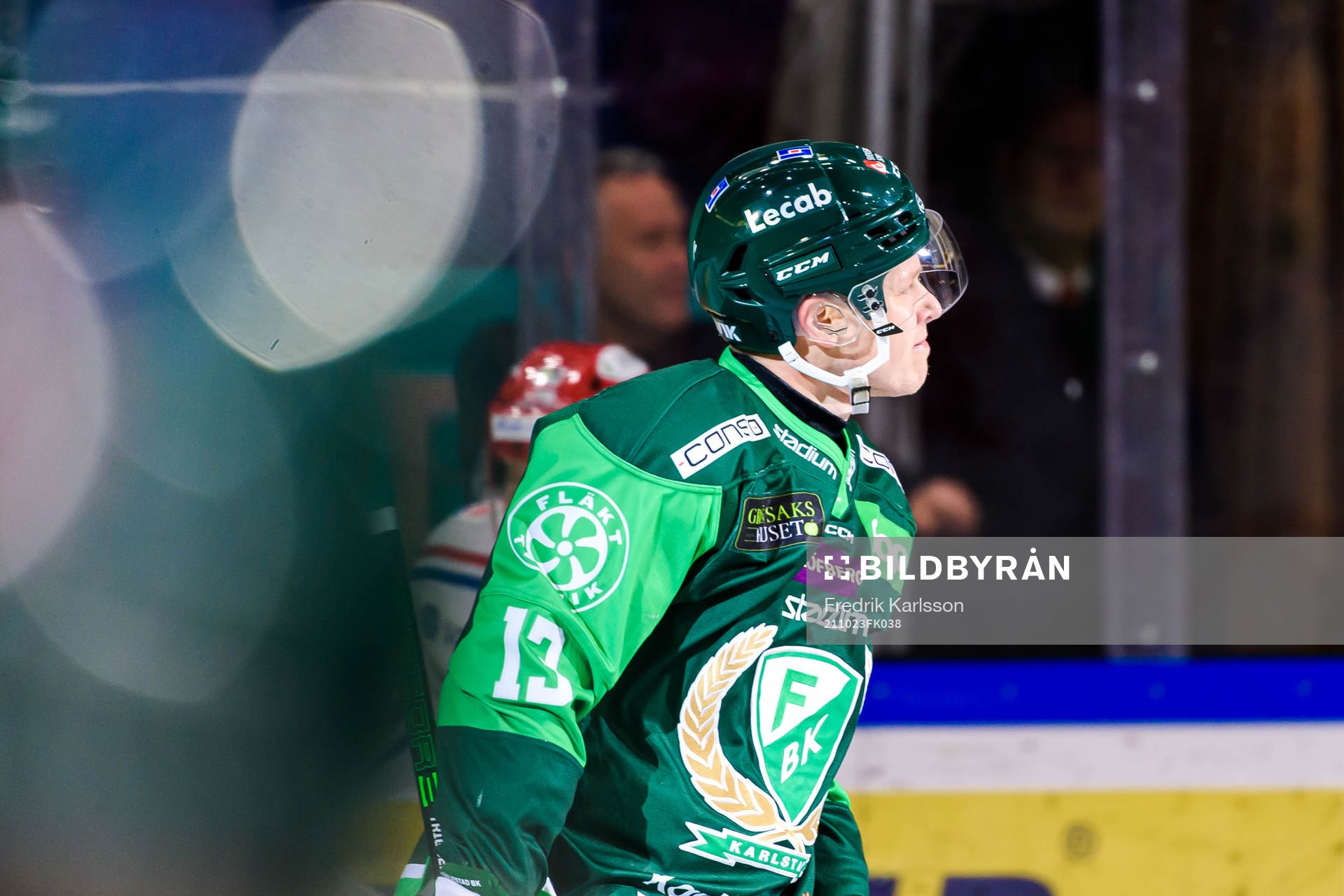 Färjestads Daniel Viksten jublar