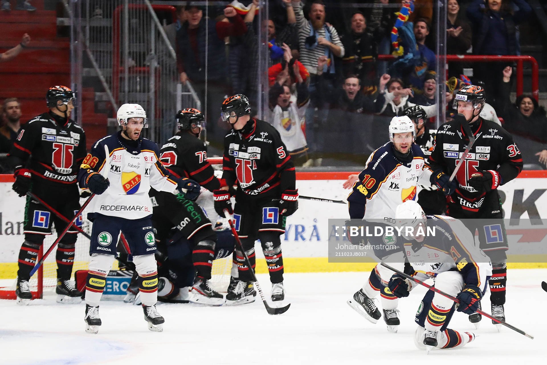 Djurgårdens Filip Cederqvist jublar