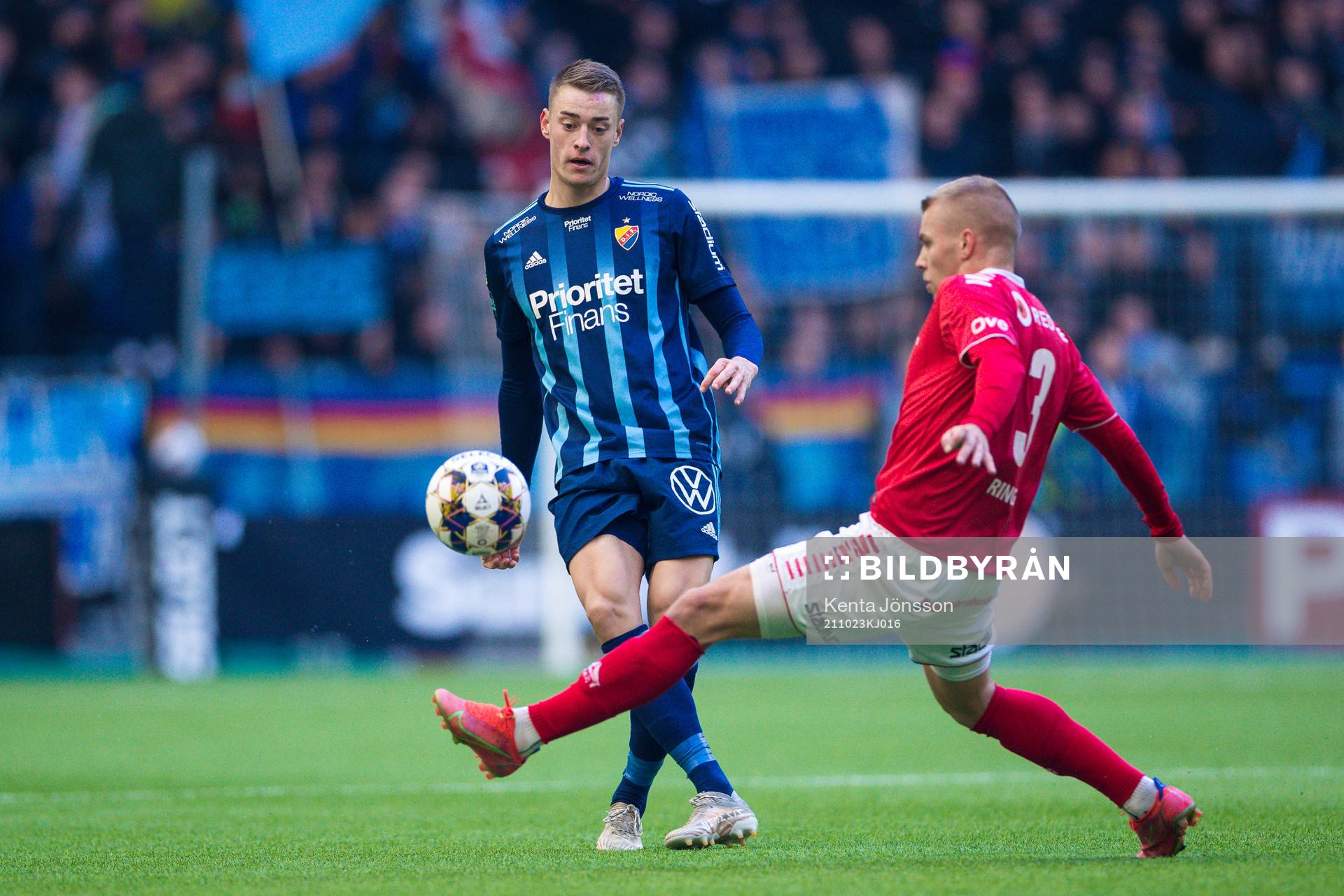Djurgårdens Jesper Löfgren och Kalmars Sebastian Ring