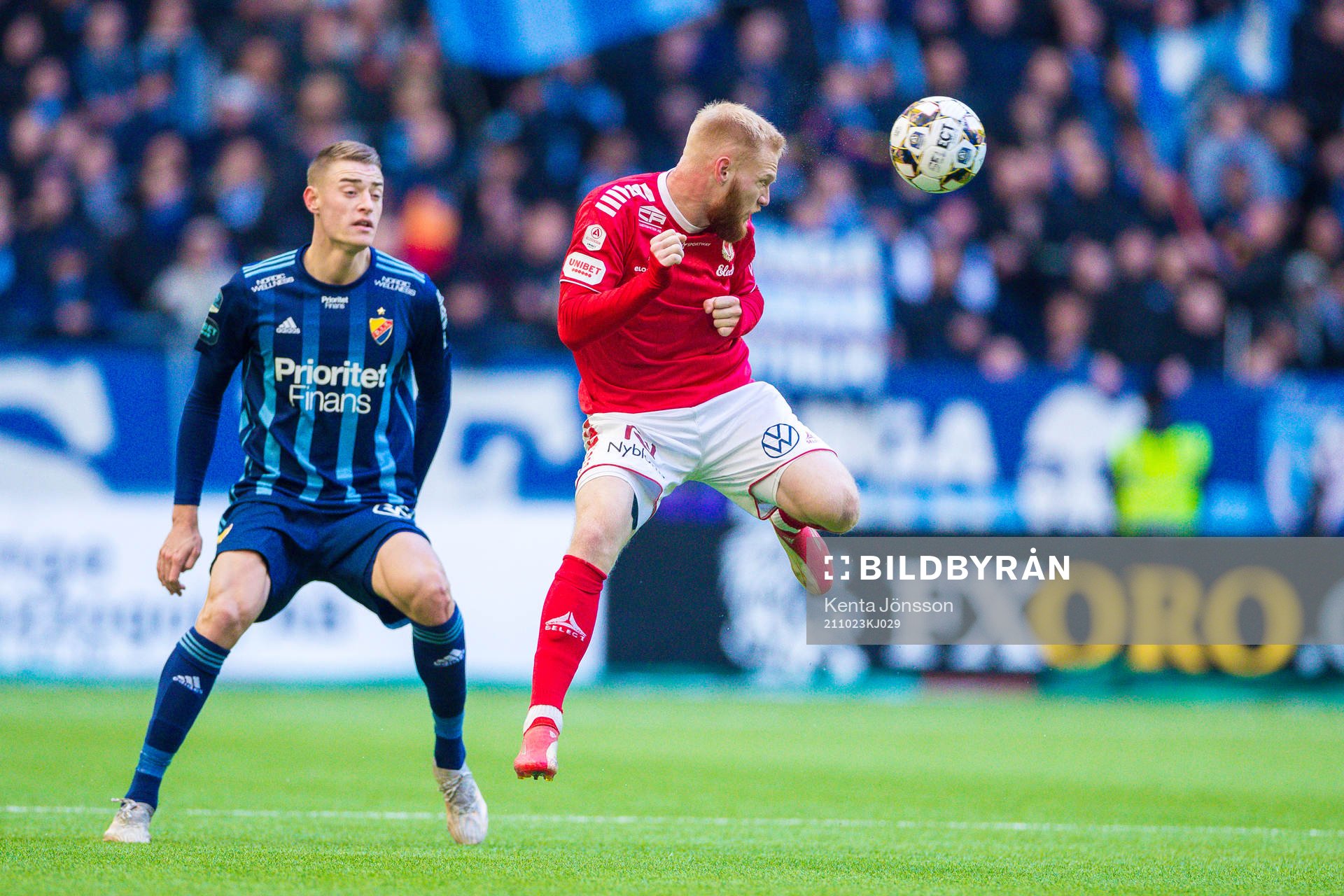 Djurgårdens Jesper Löfgren och Kalmars Nils Fröling