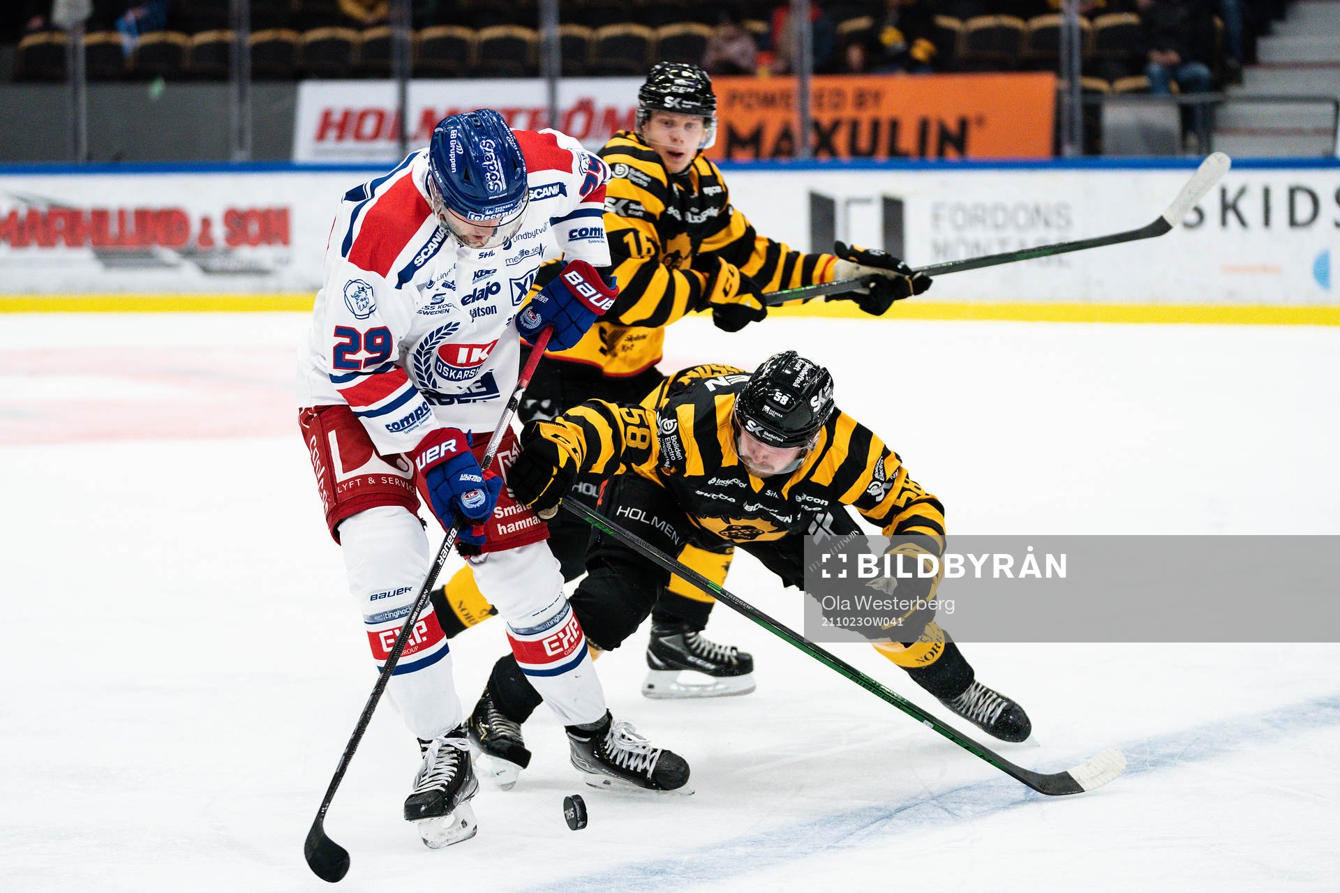 Oskarshamns Kim Rosdahl och Skellefteås Oskar Nilsson