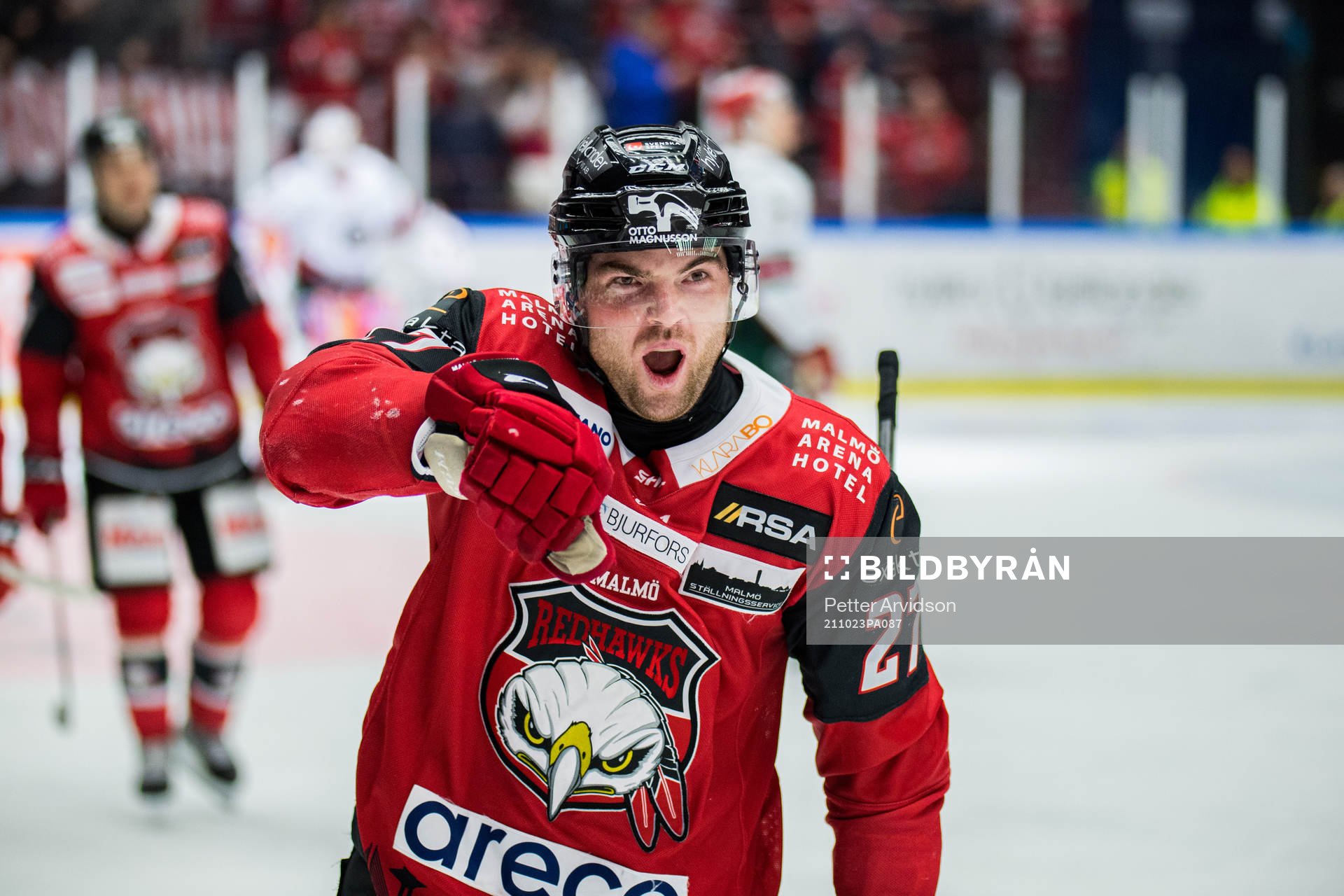 Malmö Redhawks Ponthus Westerholm jublar