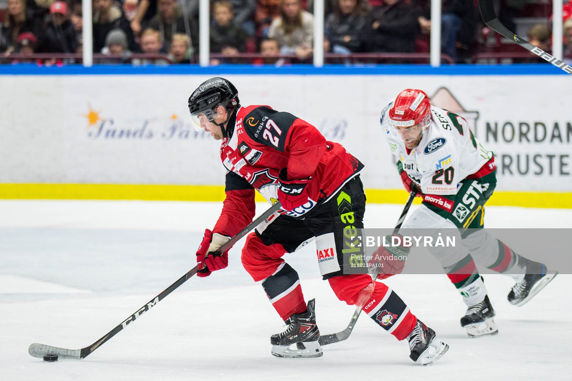 Malmö Redhawks Ponthus Westerholm och Frölundas Joel